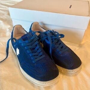 Blue Suede Women's Sneakers